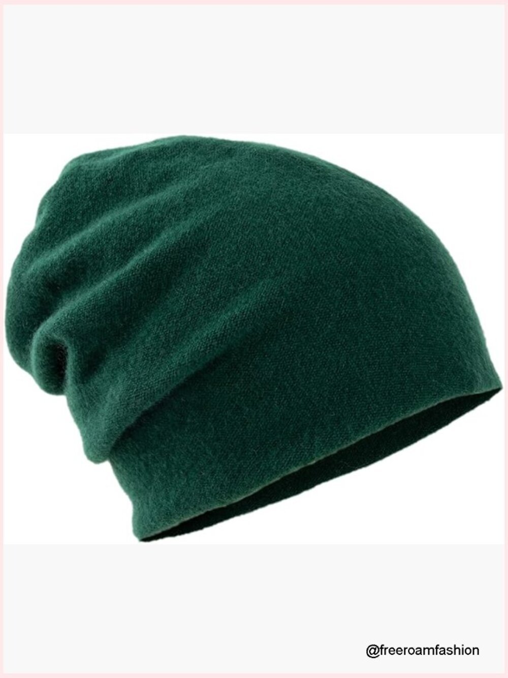 100% Cashmere Beanie Hat Double-Layered Unisex Ski Cap Winter